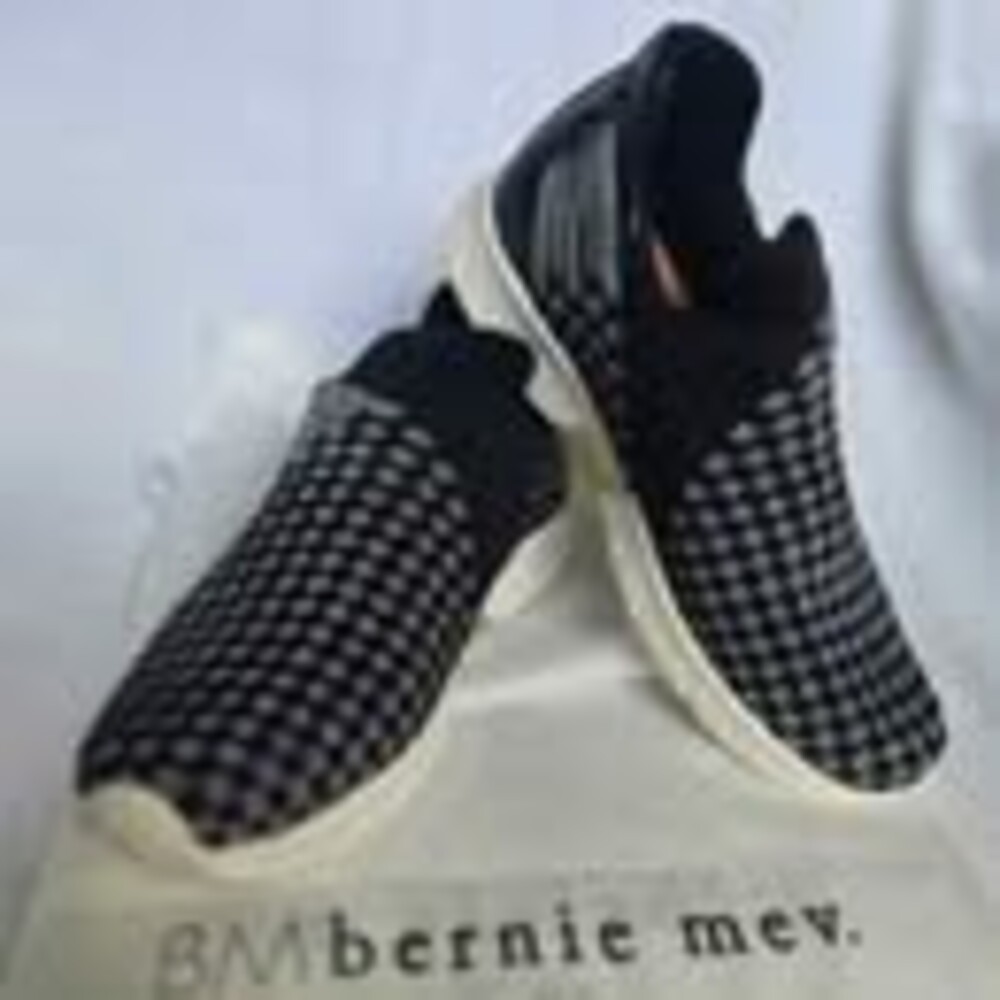 Bernie Mev Woven Slip-On Loafer Black & Silver Size (EU 38) US 6.5 - 7